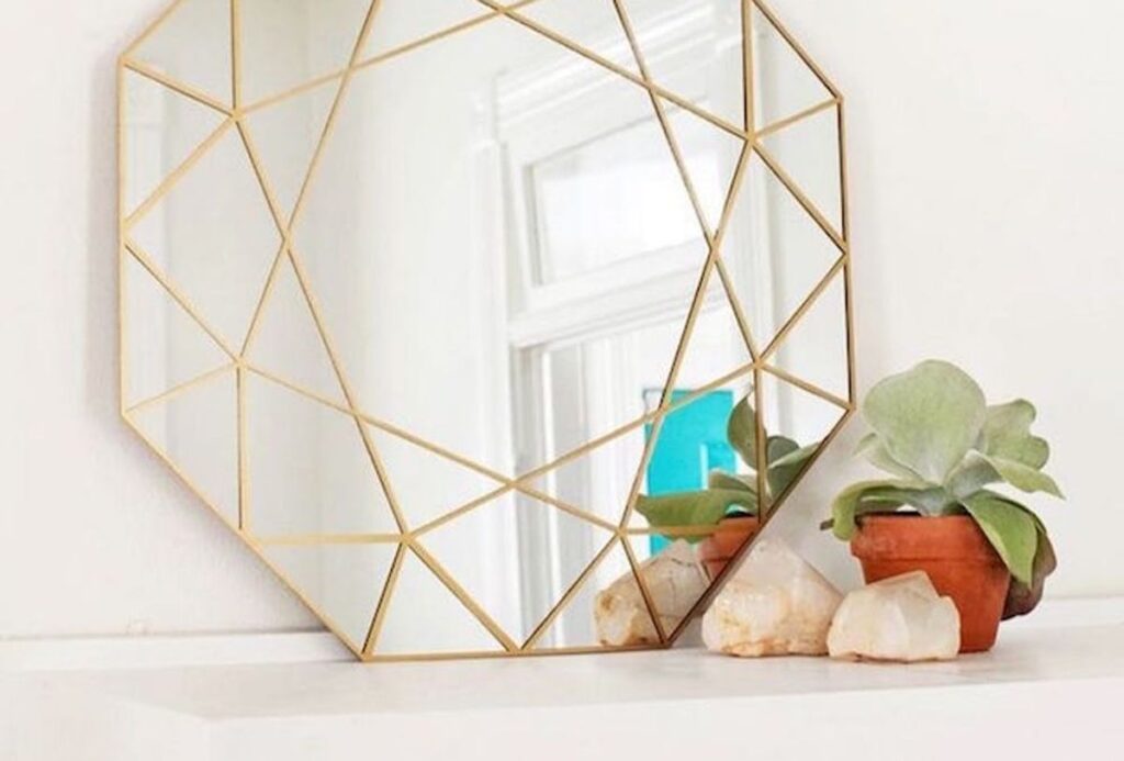 DIY mirror projects for home decor budget example