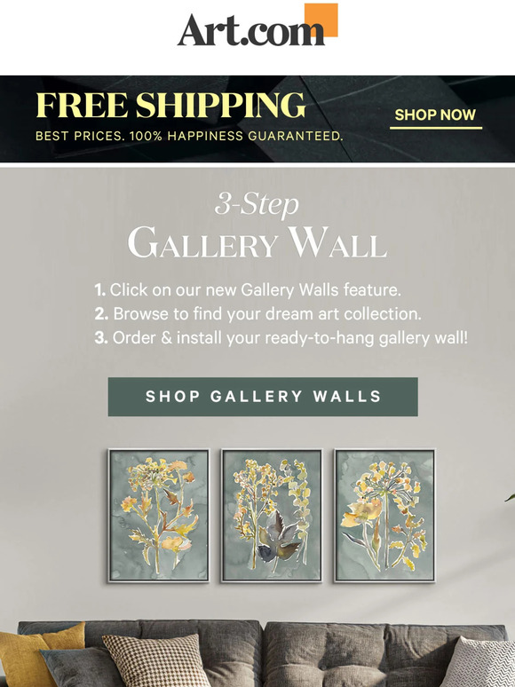 Mastering Wall Art & Gallery Walls example