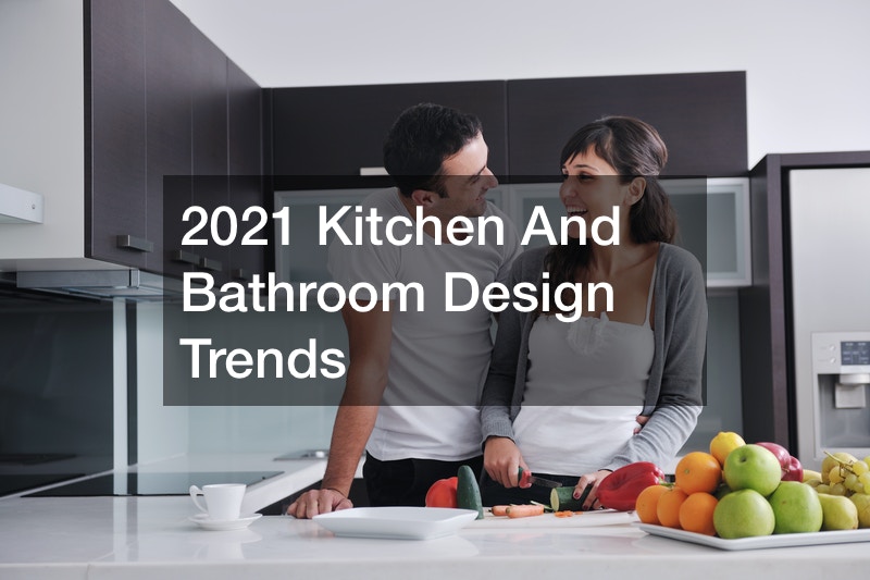 Modern Kitchen & Bathroom Design Trends illustration
