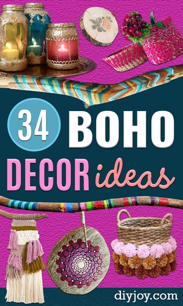 boho DIY home decor projects under $50 visual guide