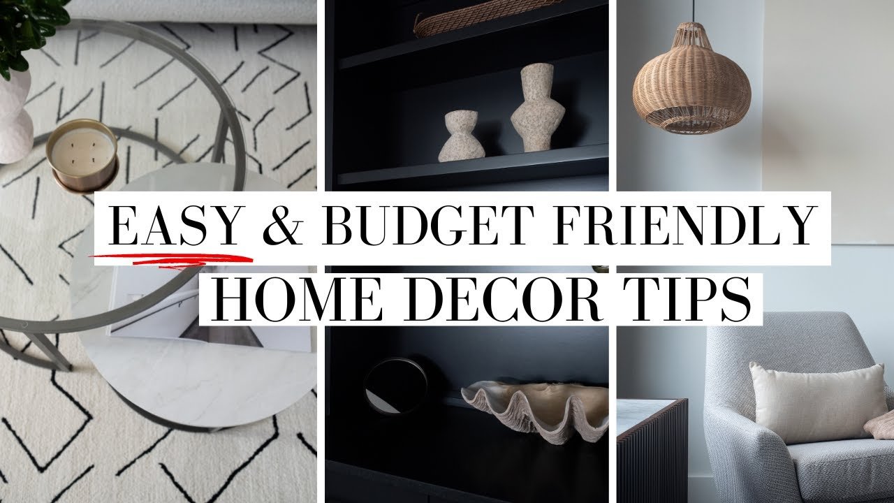 budget-friendly DIY decor for a new home illustration