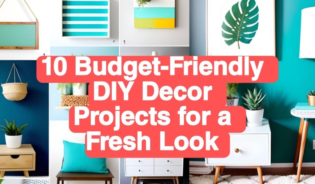 budget-friendly DIY decor for a new home example