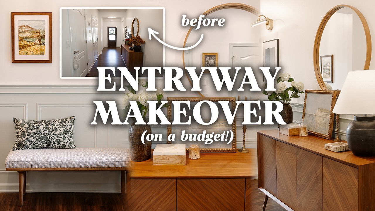 budget-friendly DIY entryway decor ideas illustration