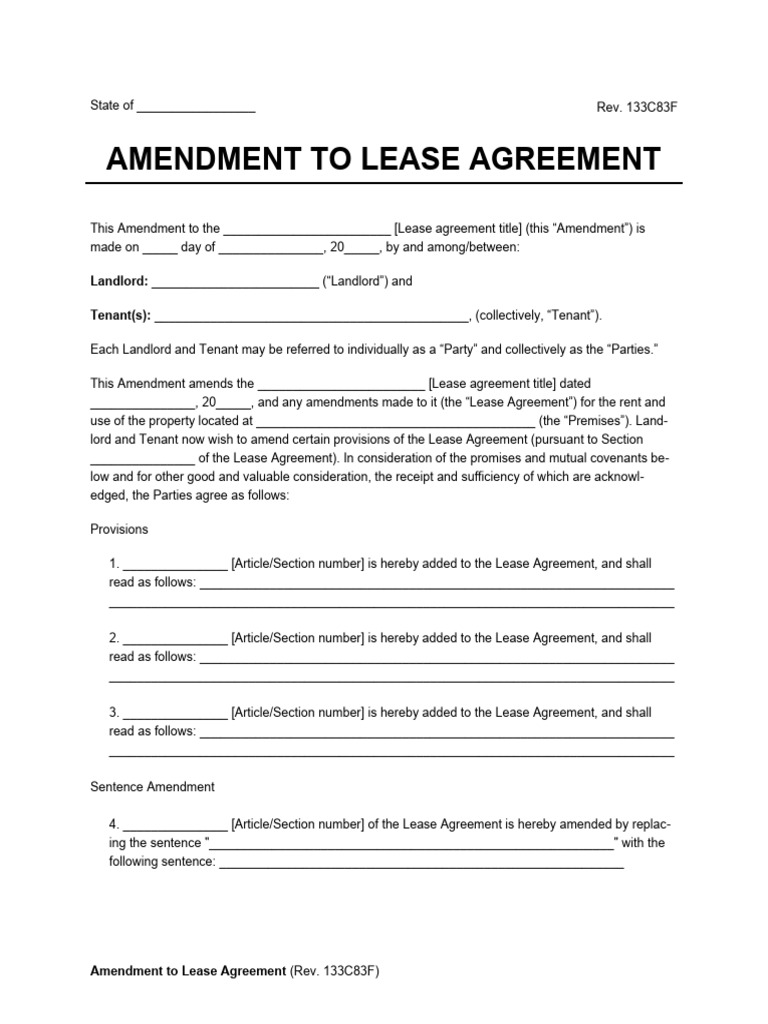 can a landlord change the lease agreement illustration