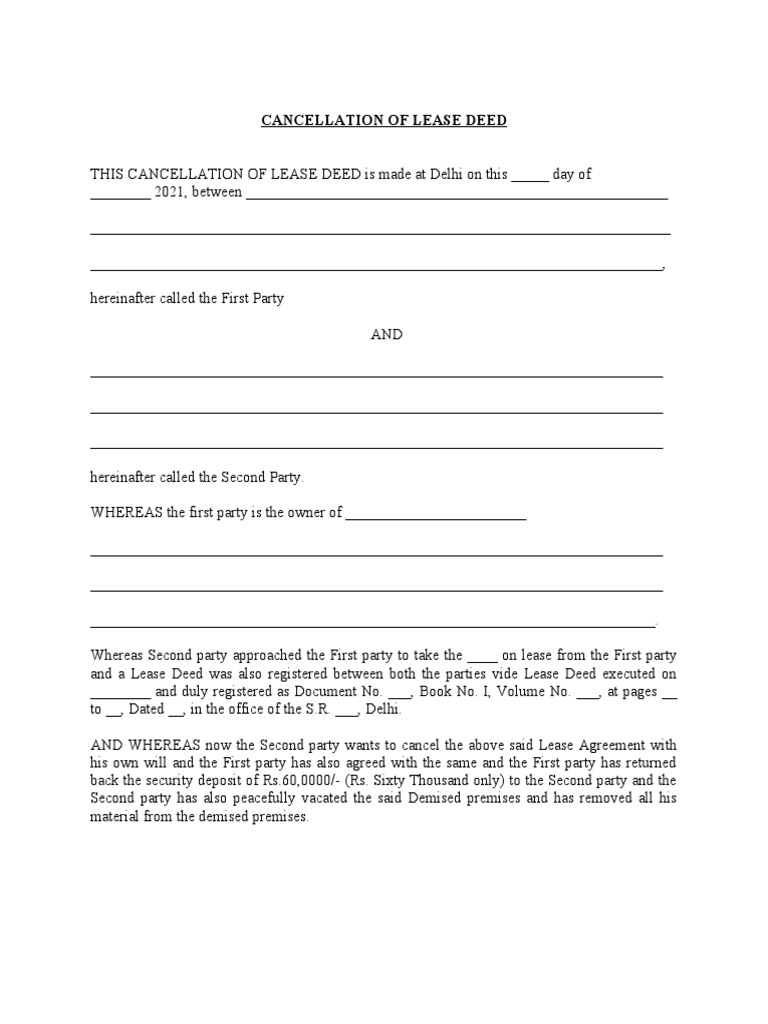 can landlord cancel lease after signing illustration
