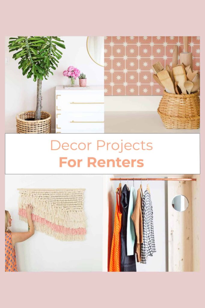 cheap DIY bedroom decor ideas for renters diagram