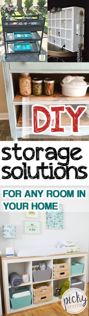 cheap DIY storage solutions home decor illustration