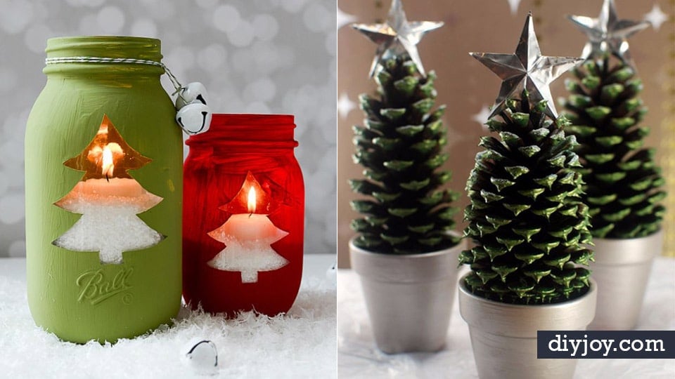 christmas DIY home decor projects cheap illustration