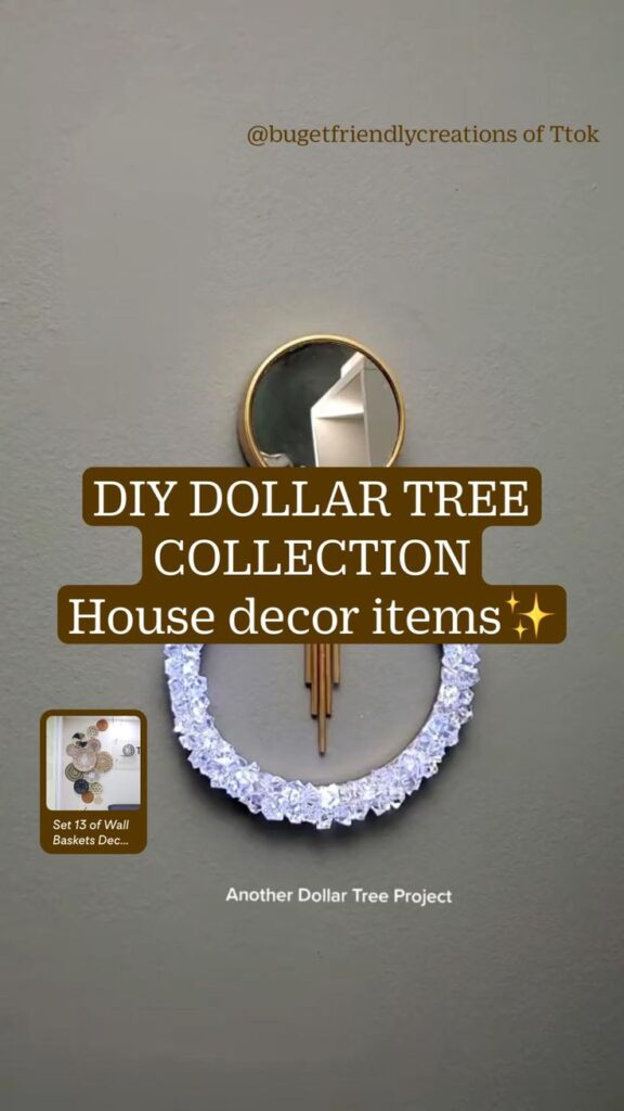 easy DIY home decor projects with dollar tree items example