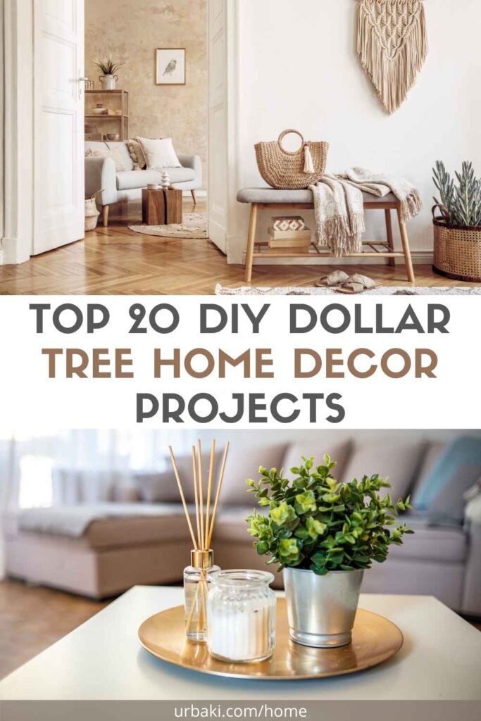 easy DIY home decor projects with dollar tree items visual guide