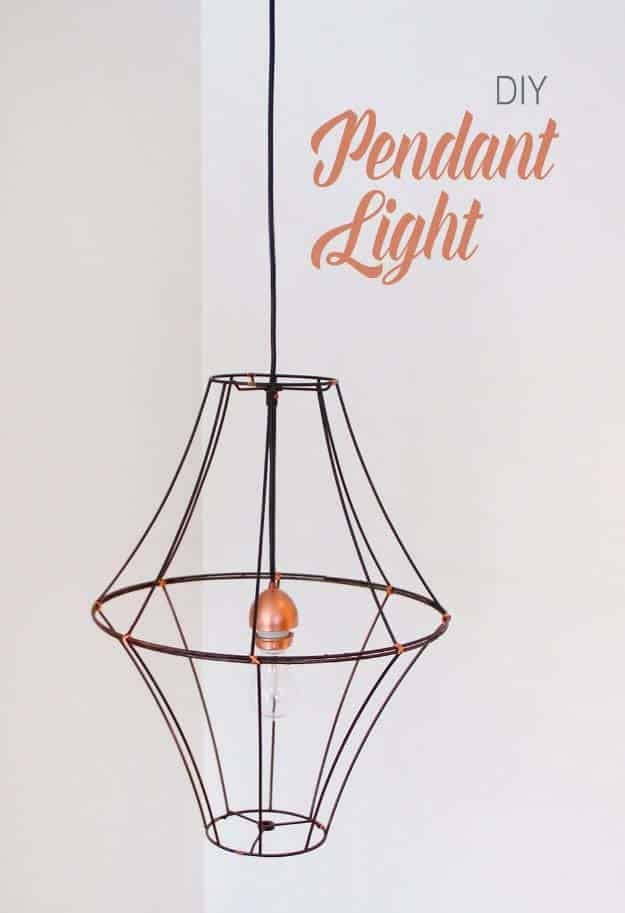 easy DIY lighting projects for home decor diagram