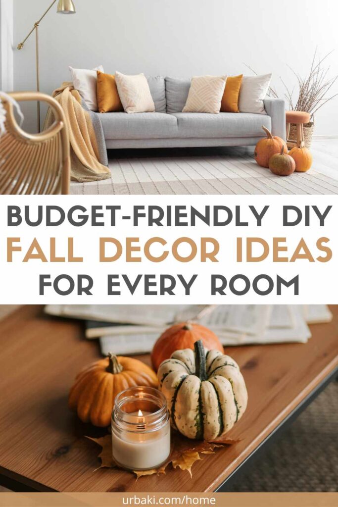 fall DIY home decor ideas on a budget illustration