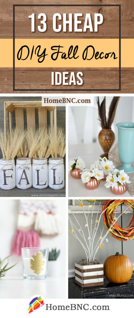fall DIY home decor ideas on a budget diagram