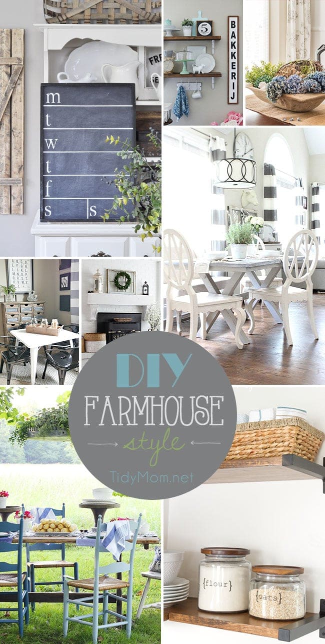 farmhouse style DIY decor for a low budget illustration