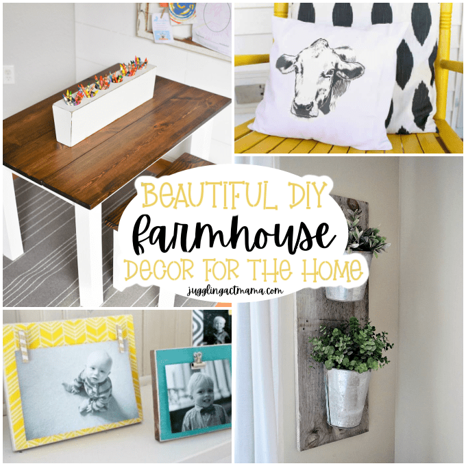 farmhouse style DIY decor for a low budget diagram