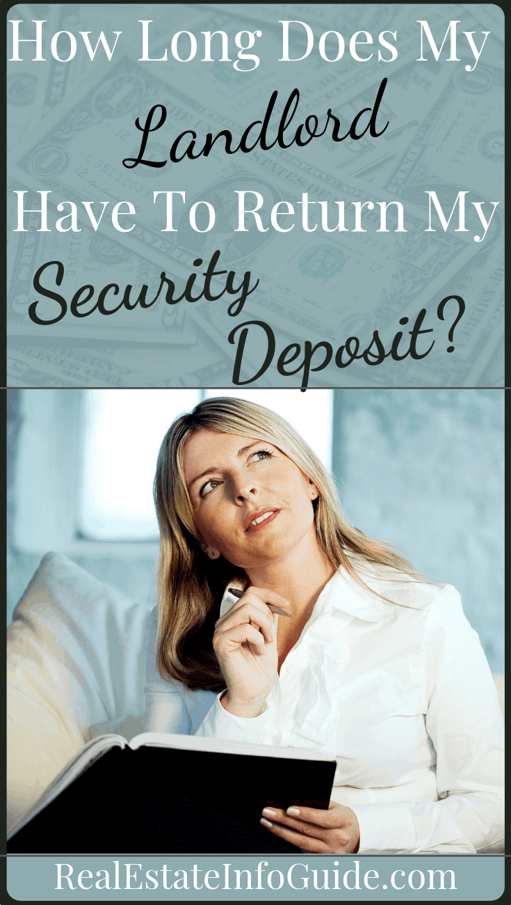 how long does a landlord have to return security deposit illustration