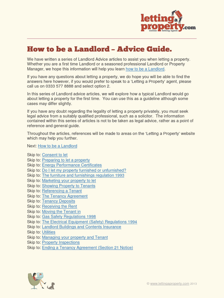 how to be a landlord illustration