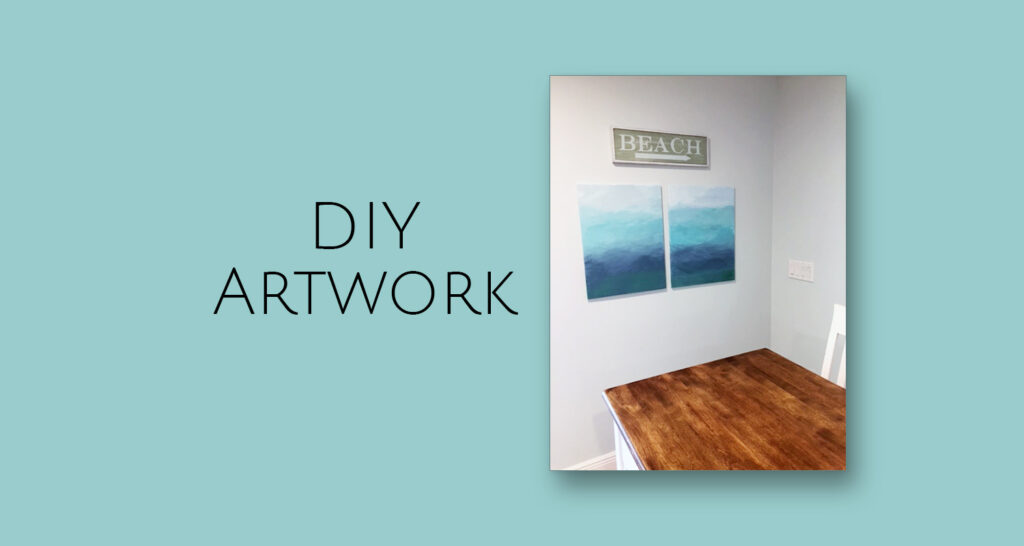 how to make cheap DIY home decor art example