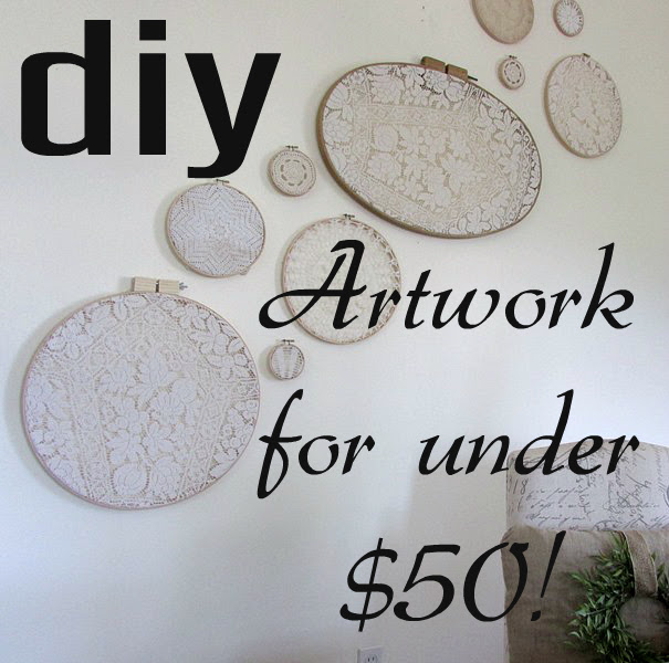 how to make cheap DIY home decor art diagram