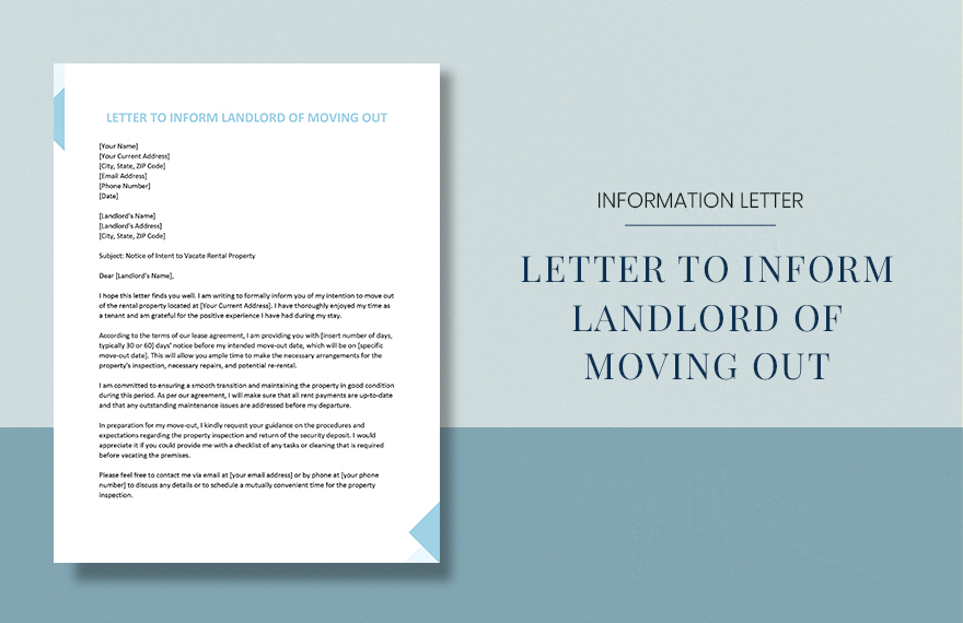 how to tell landlord you're moving out illustration
