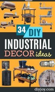 industrial style DIY home decor for less illustration