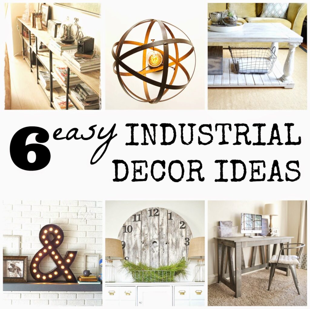 industrial style DIY home decor for less diagram