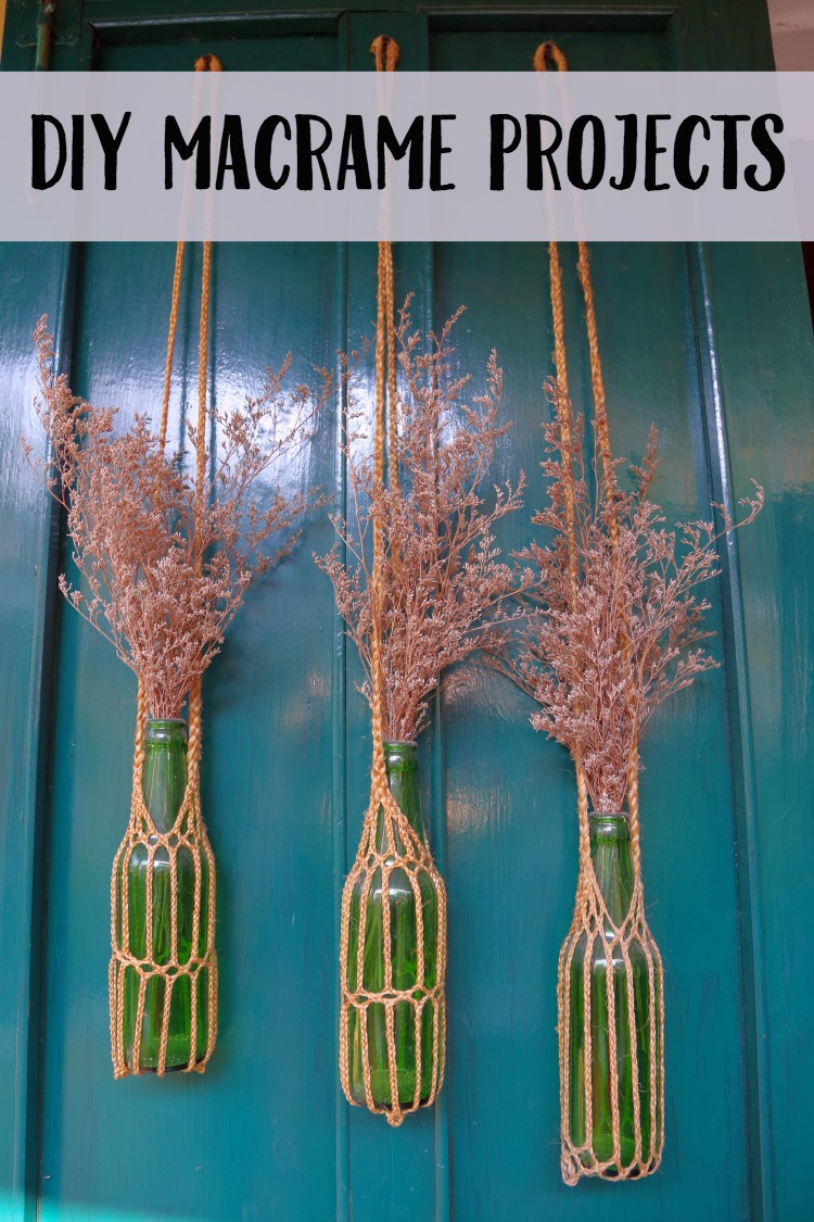 macrame DIY home decor projects cheap illustration