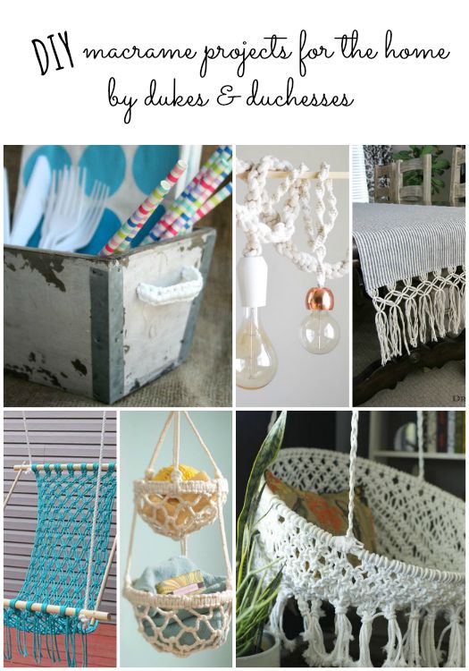 macrame DIY home decor projects cheap diagram