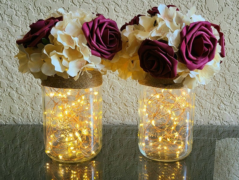 mason jar DIY home decor ideas cheap example