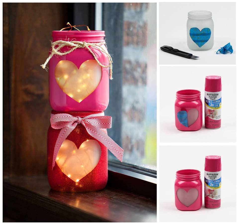 mason jar DIY home decor ideas cheap visual guide