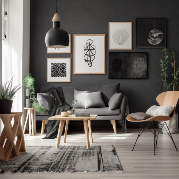 modern minimalist DIY home decor on a budget example