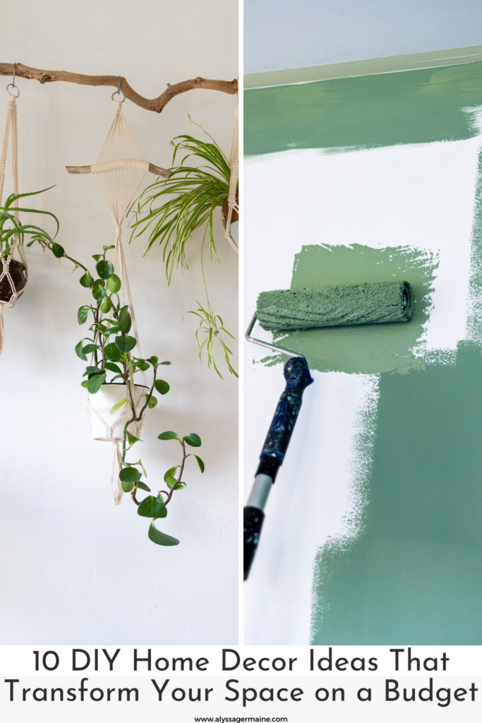 paint DIY home decor ideas on a budget illustration