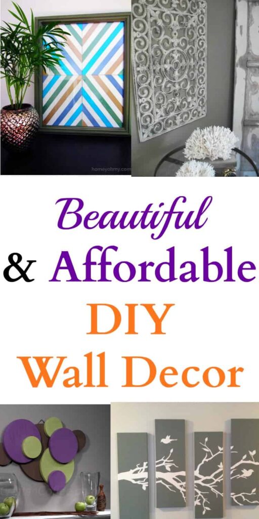 quick DIY wall decor projects for cheap diagram