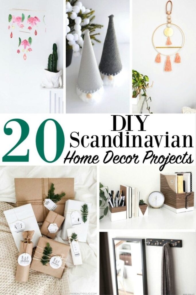 scandinavian DIY decor ideas cheap illustration