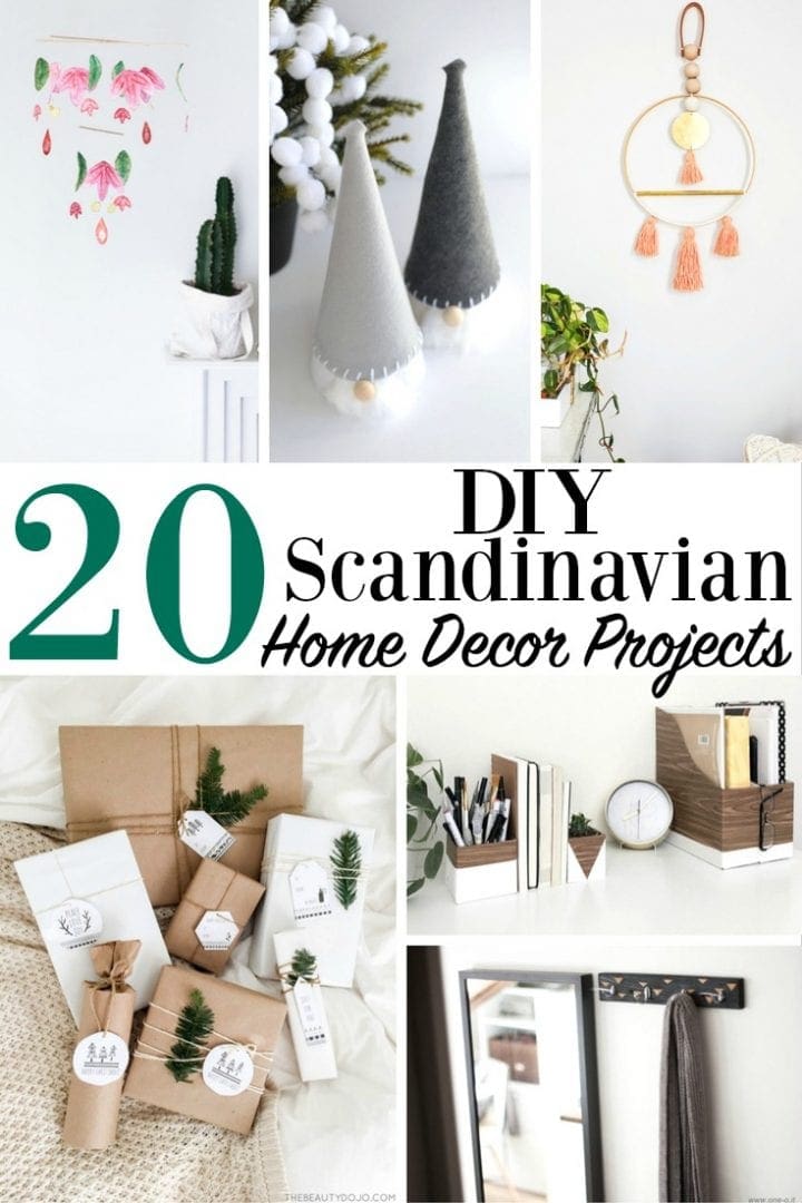 scandinavian DIY decor ideas cheap illustration