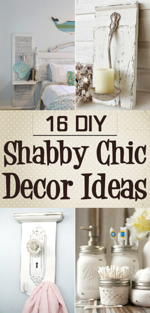 shabby chic DIY home decor ideas cheap illustration