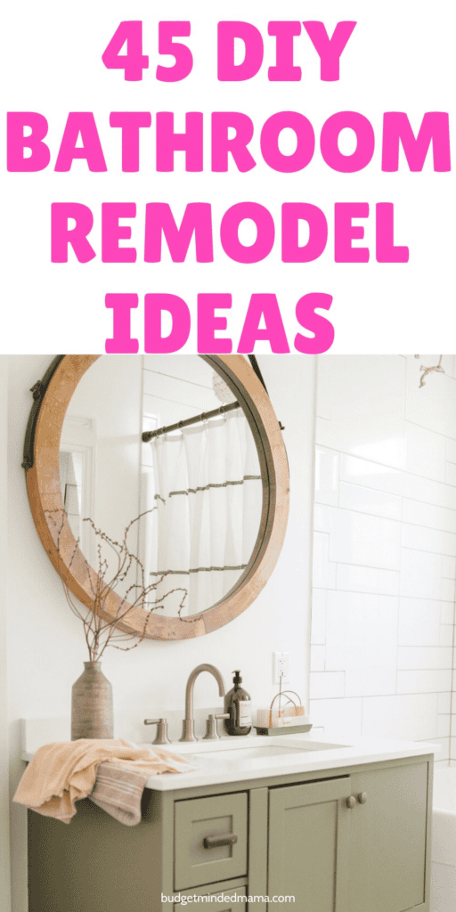simple DIY bathroom decor on a shoestring budget illustration