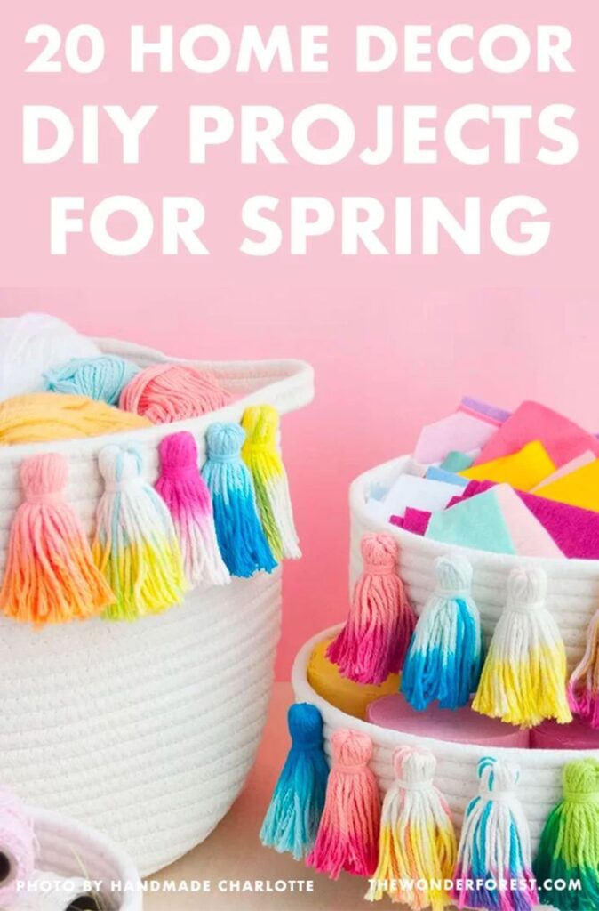spring DIY home decor projects frugal diagram