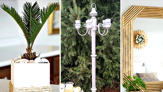 thrift store DIY decor ideas on a budget visual guide