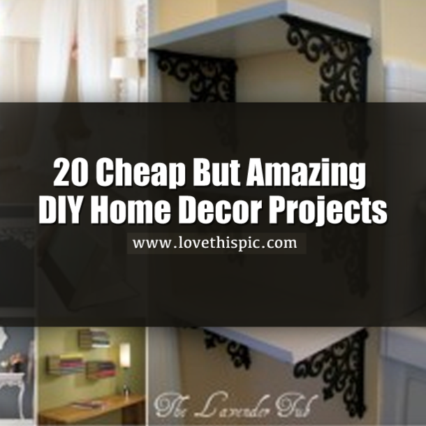 weekend DIY home decor projects for cheap example