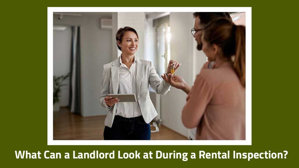 what can a landlord look at during an inspection illustration