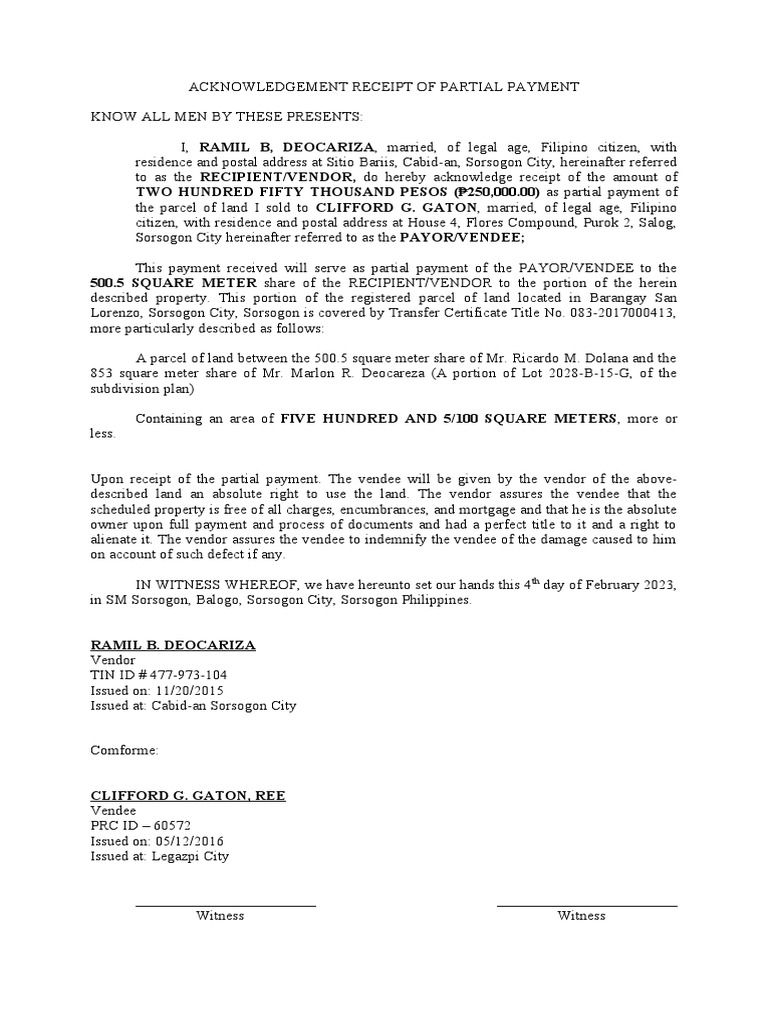 what happens if landlord accepts partial payment illustration