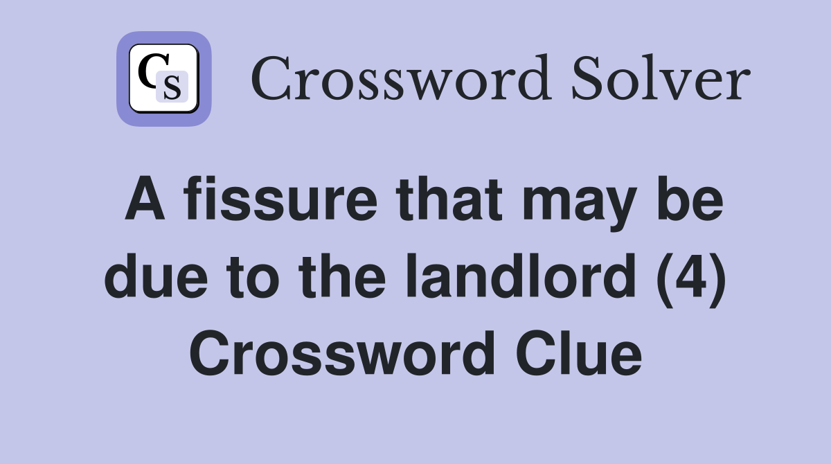 when a check to a landlord is due crossword illustration