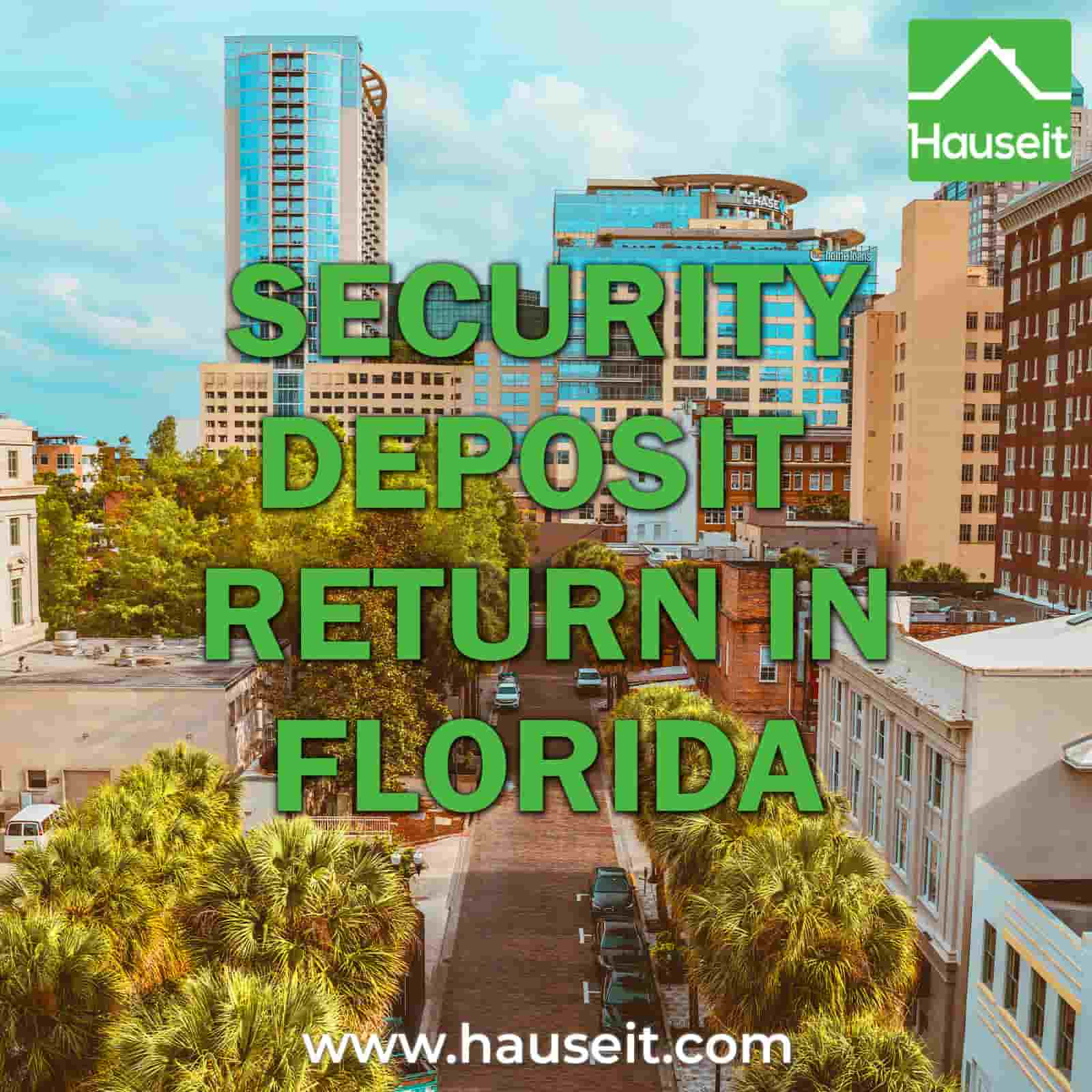 when must a landlord return a security deposit in florida illustration