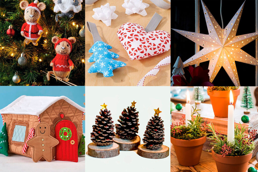 Christmas home decor DIY projects illustration
