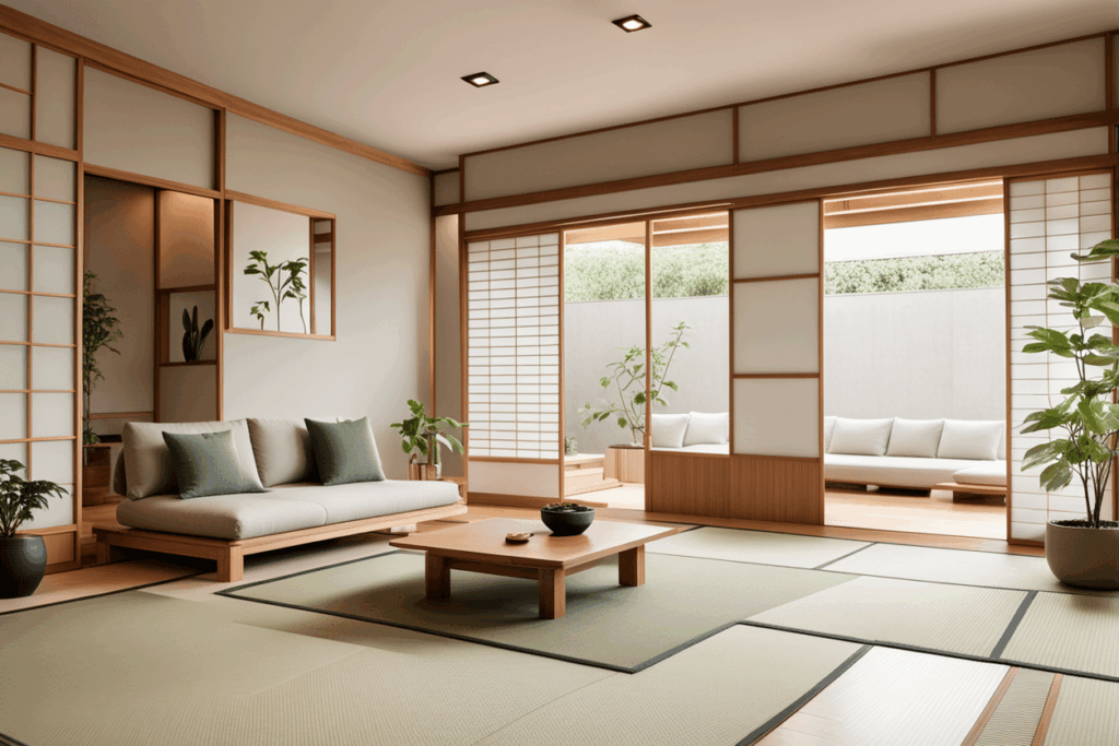 Japandi home decor style guide example