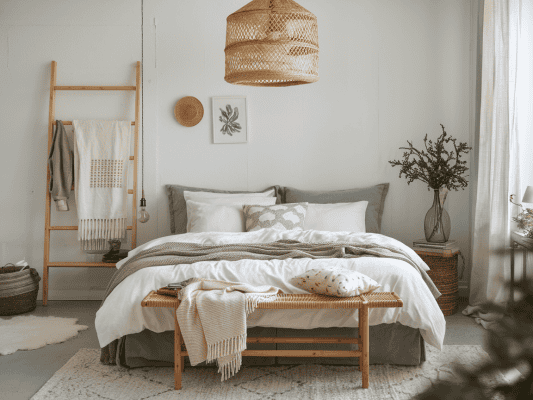 affordable hygge scandinavian home decor tips illustration