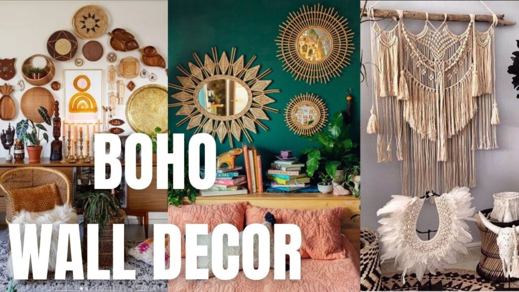 bohemian wall decor for renters example