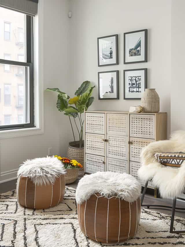 eclectic home decor styling guide illustration