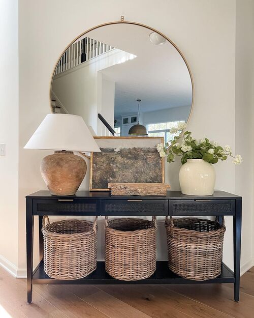 entryway decor ideas with storage illustration